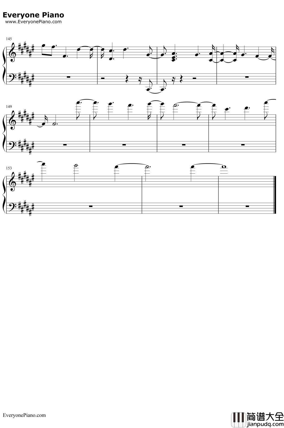 Young_Dumb_Broke钢琴谱_Khalid