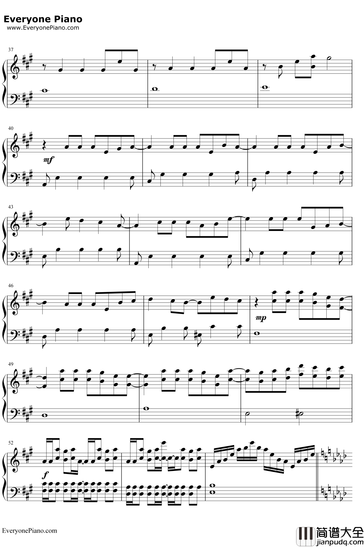 纸飞机的冒险钢琴谱_V.K克_PaperPlane'sAdventure_Deemo背景音乐