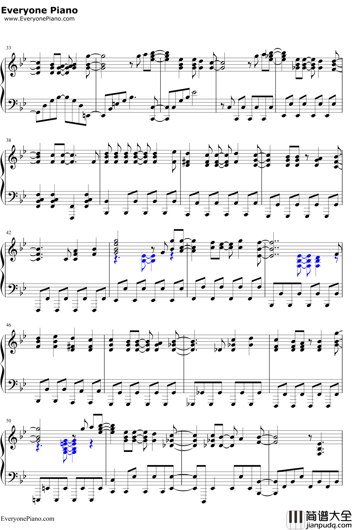 地球最后の告白を钢琴谱_GUMI