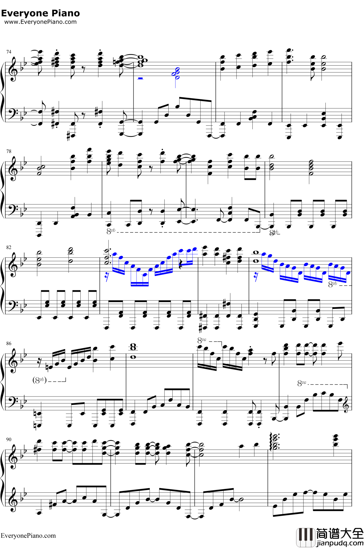 地球最后の告白を钢琴谱_GUMI