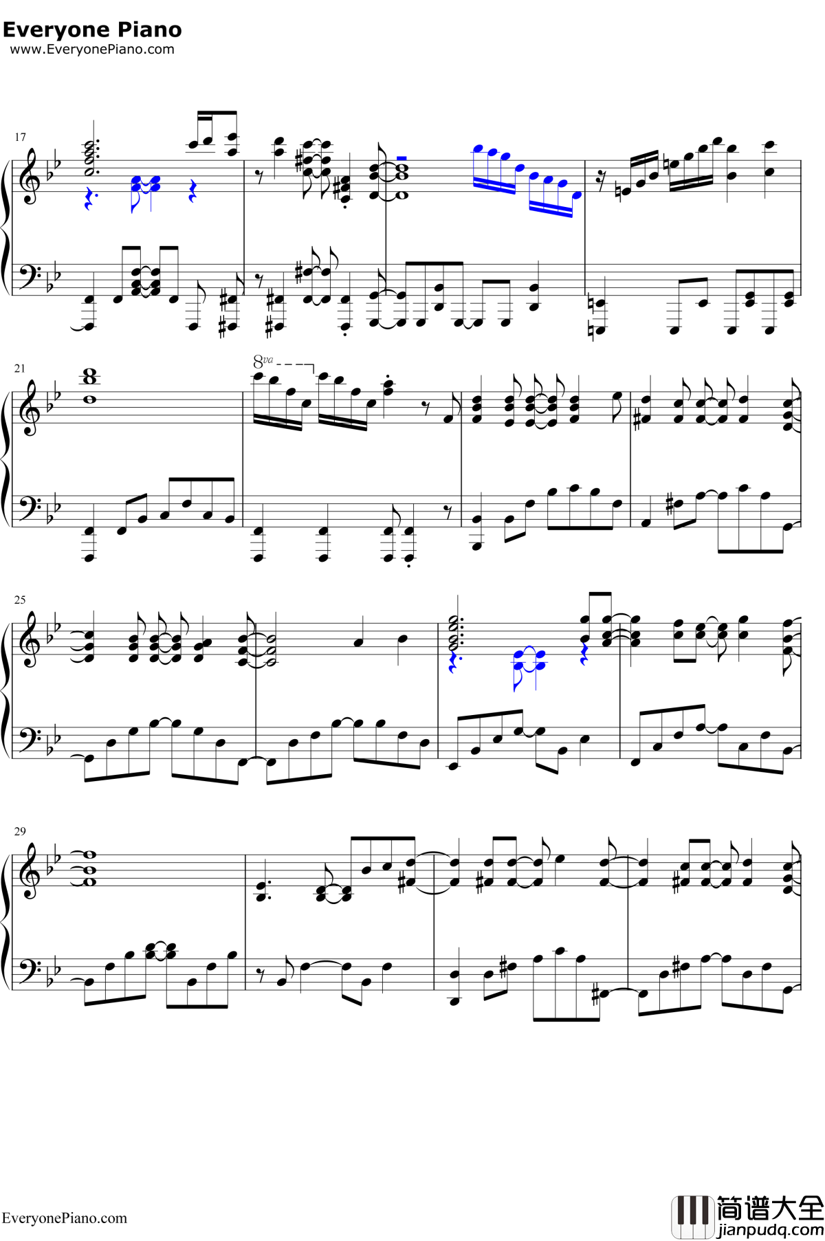 地球最后の告白を钢琴谱_GUMI