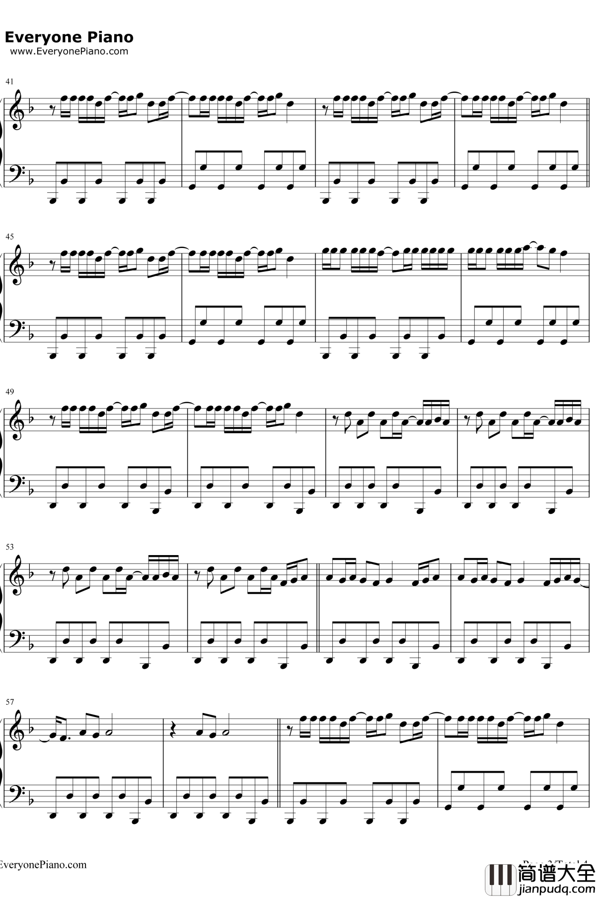 Crazyin_Love钢琴谱_Beyoncé