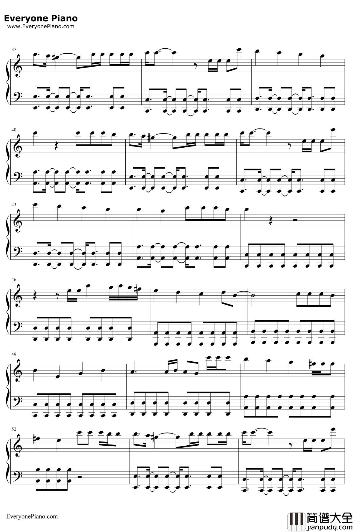 Legends_Never_Die钢琴谱_AgainsttheCurrent_英雄联盟全球总决赛主题曲