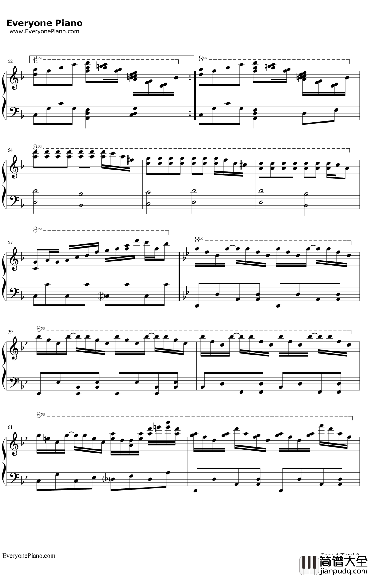 千本樱钢琴谱__初音未来