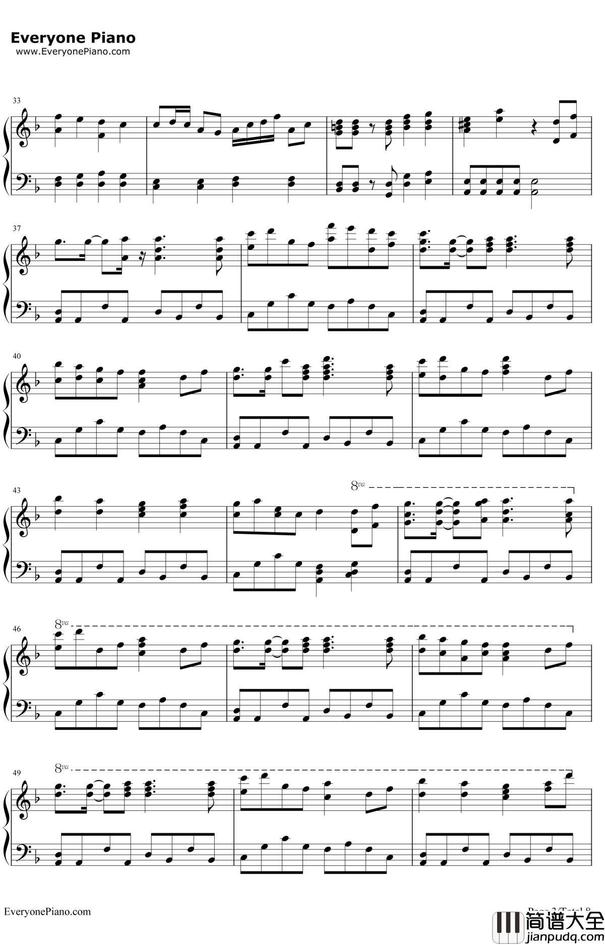 千本樱钢琴谱__初音未来