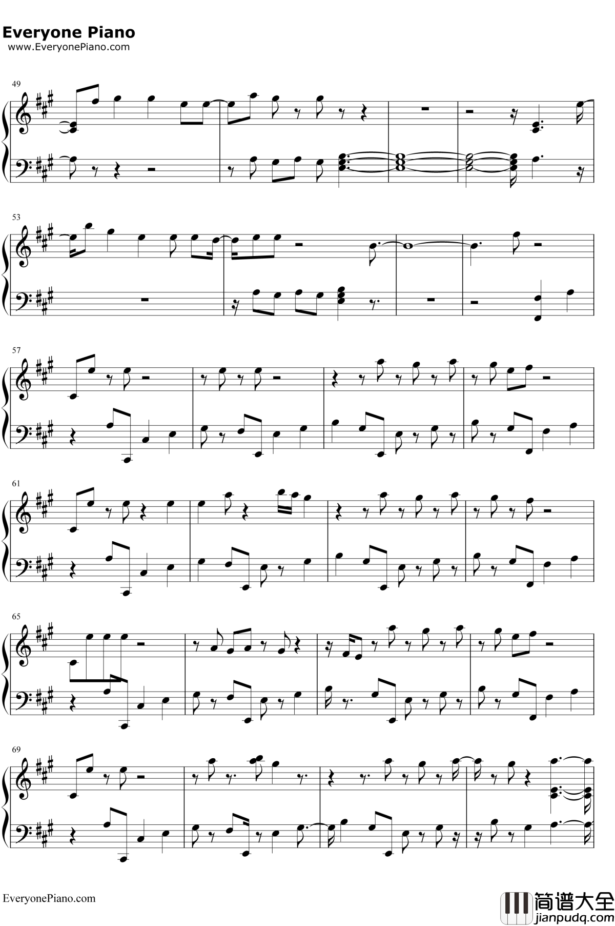 Younger_Now钢琴谱_MileyCyrus