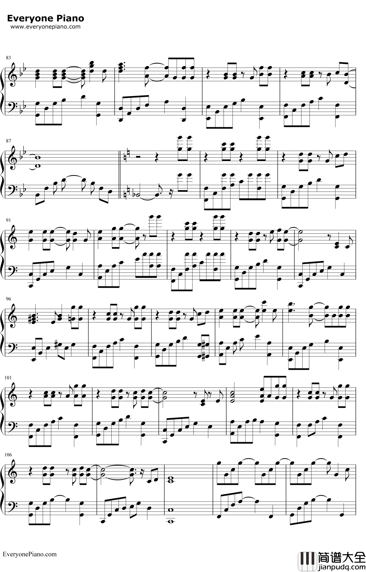 你离开的真相钢琴谱_Pianoboy高志豪_TheTruthThatYouLeave