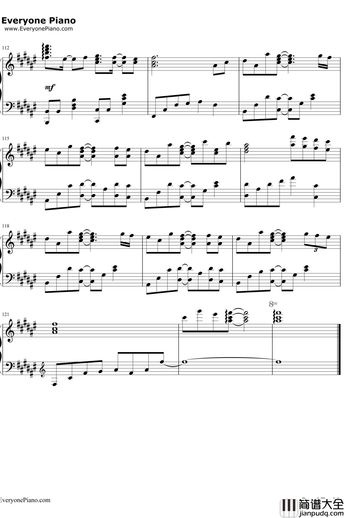 虽然歌声无形钢琴谱_初音ミク_歌に形はないけれど