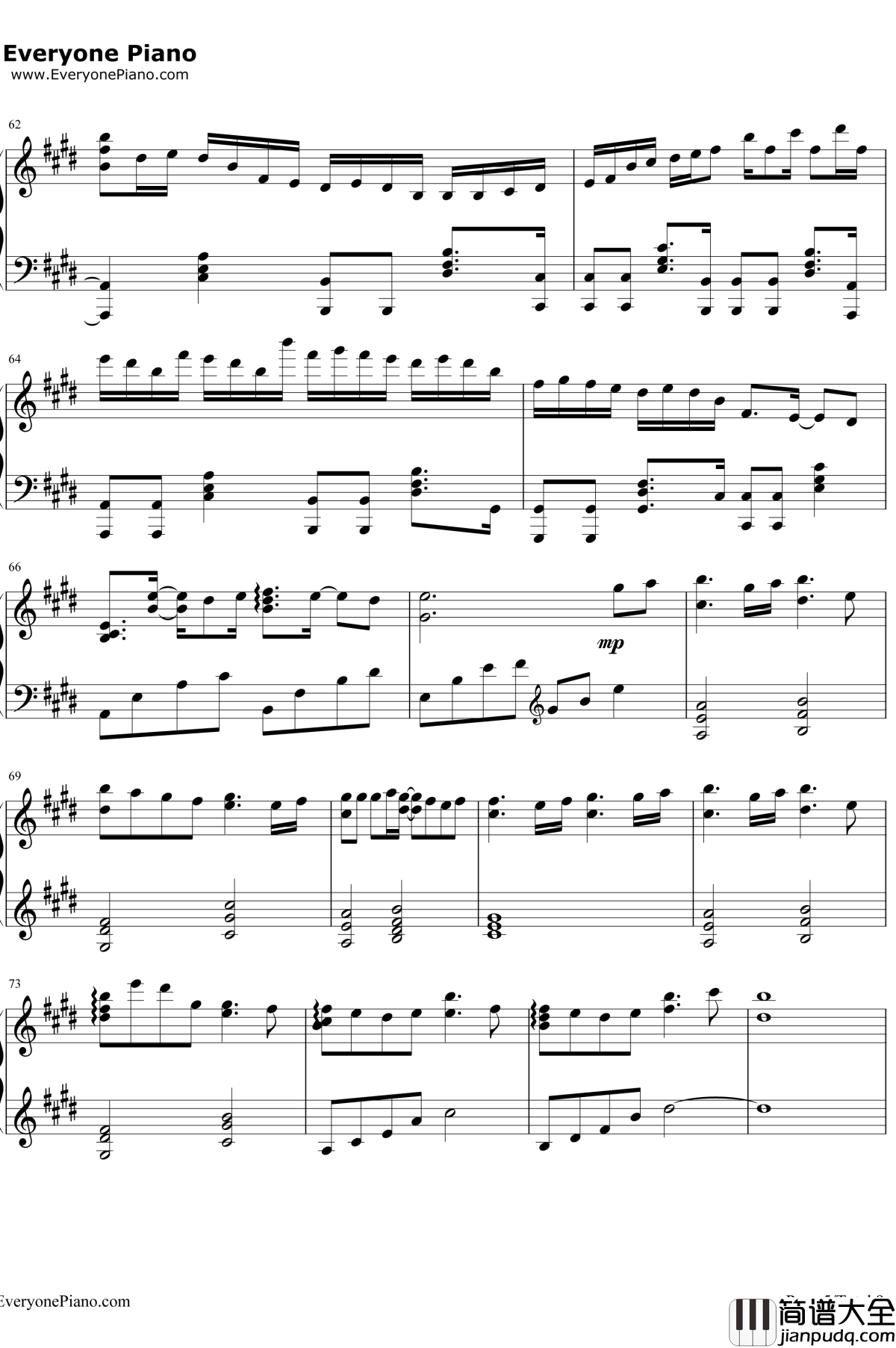 虽然歌声无形钢琴谱_初音ミク_歌に形はないけれど