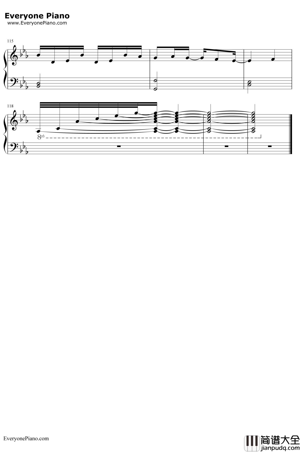 The_Letter钢琴谱_KIVΛ_Deemo背景音乐