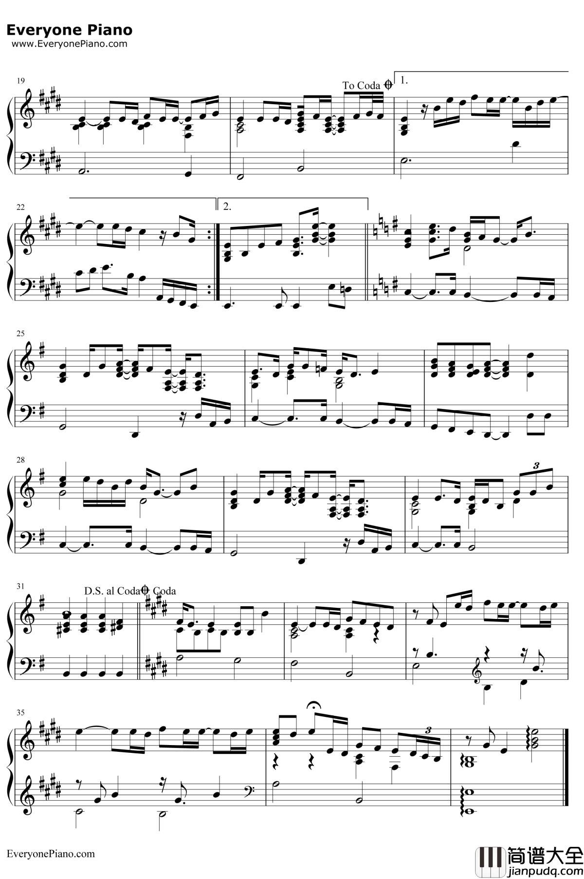 Hero钢琴谱_MariahCarey玛莉亚·凯莉_玛莉亚·凯莉经典之作