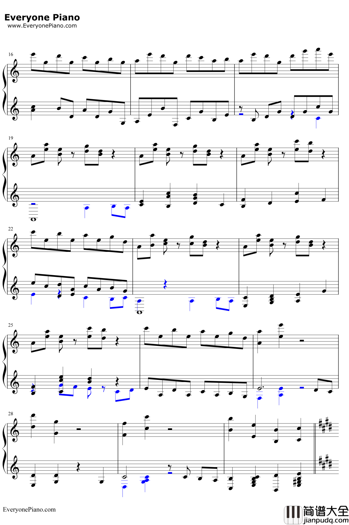 Utopiosphere钢琴谱_Mili_Deemo游戏音乐