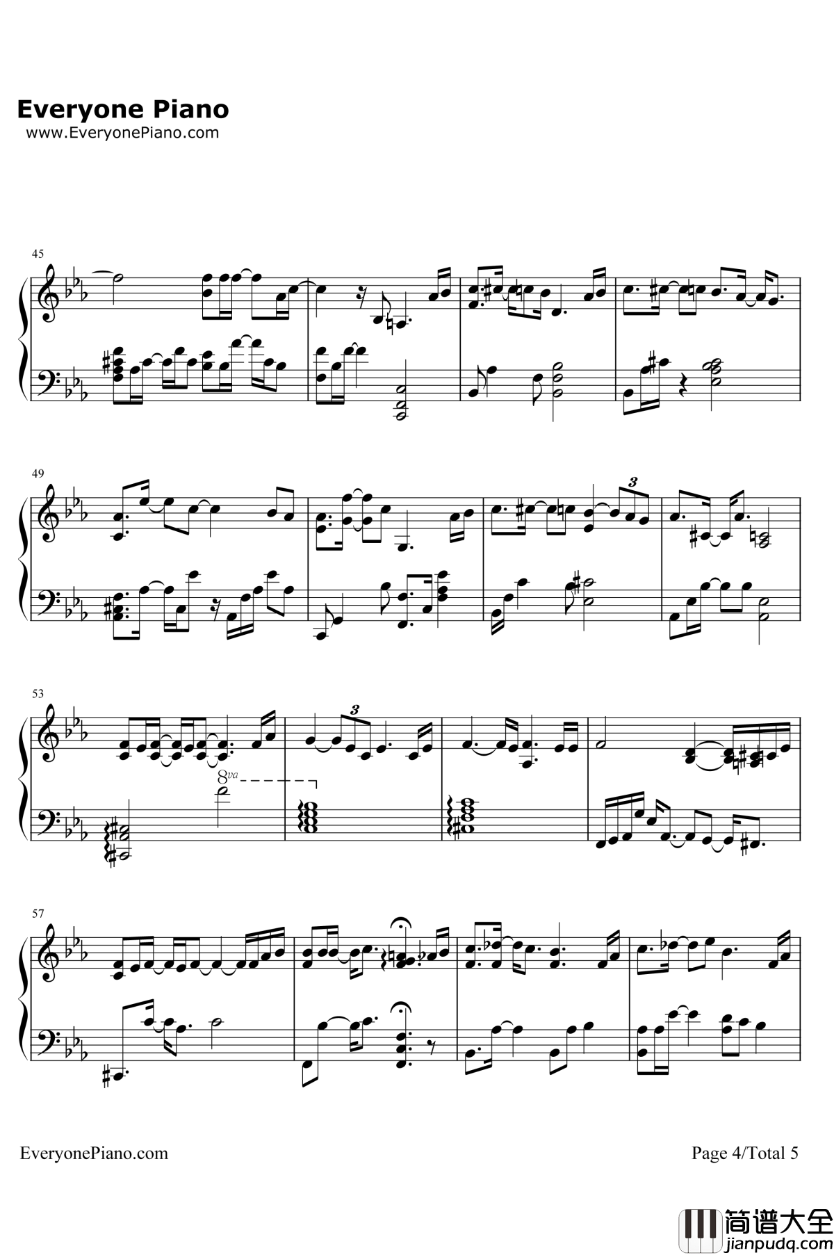 Sing_for_You钢琴谱_EXO