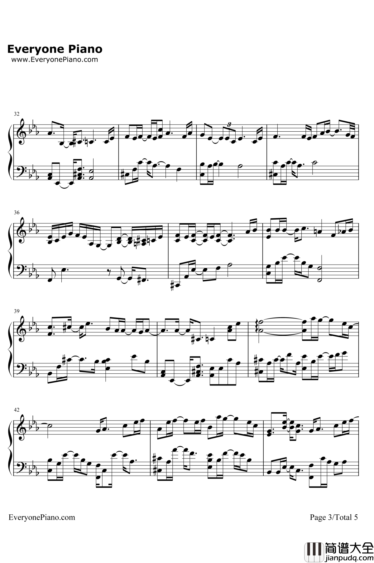 Sing_for_You钢琴谱_EXO