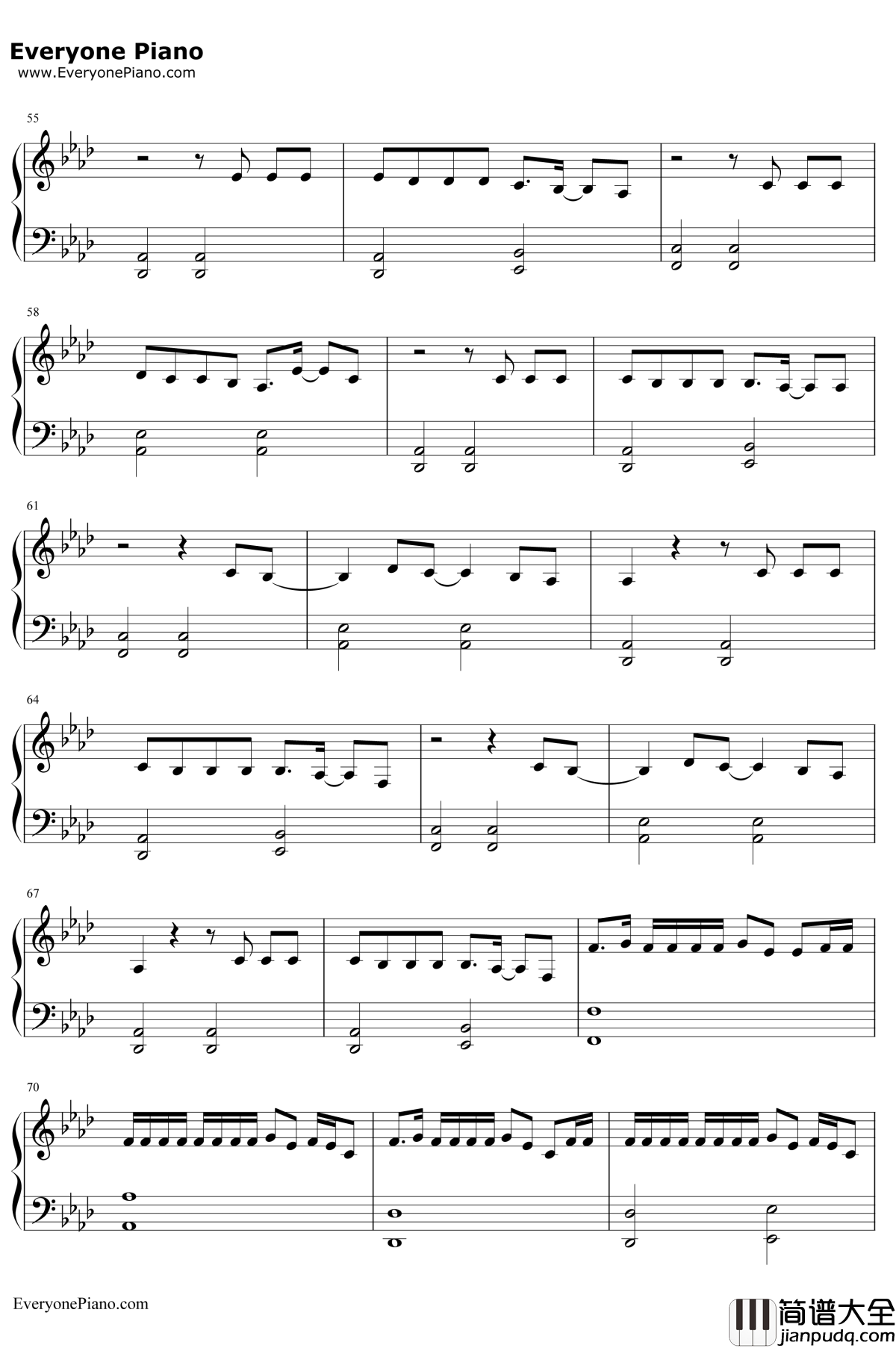 A_Different_Way钢琴谱_DJSnakeLauv