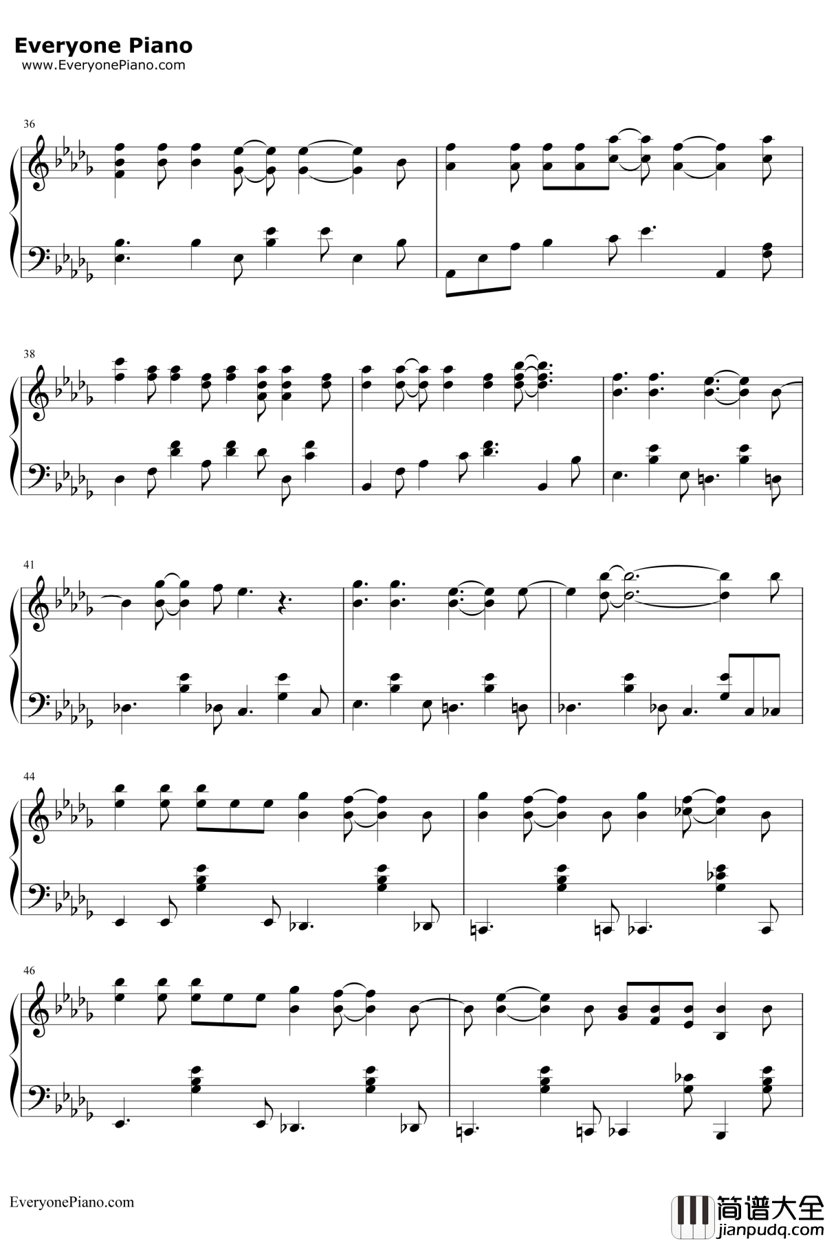 钻石钢琴谱_徐熙媛_泡沫之夏片尾曲