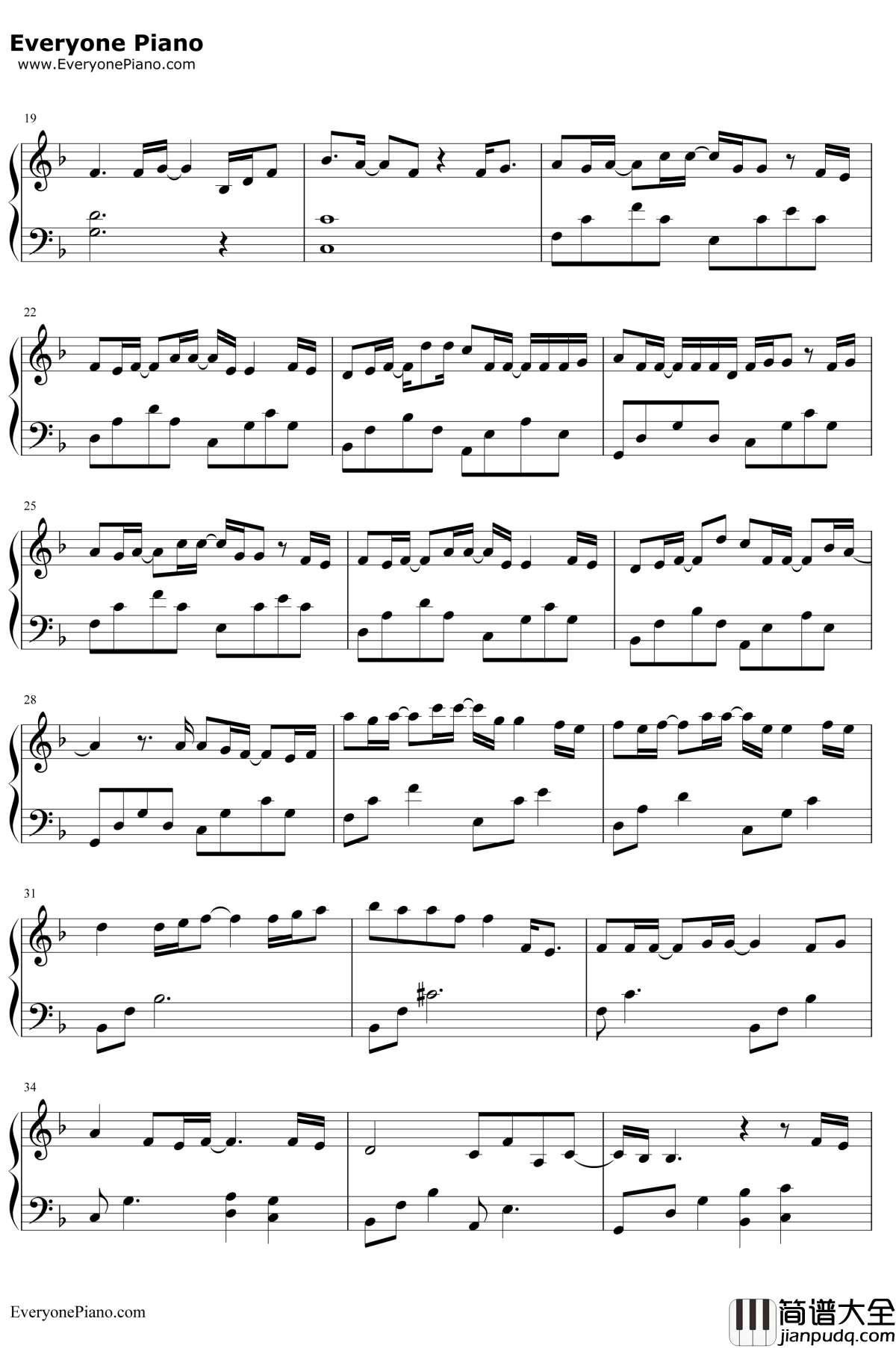 素敵なことがあなたを待っている钢琴谱_藤田麻衣子_素敵なことがあなたを待っている