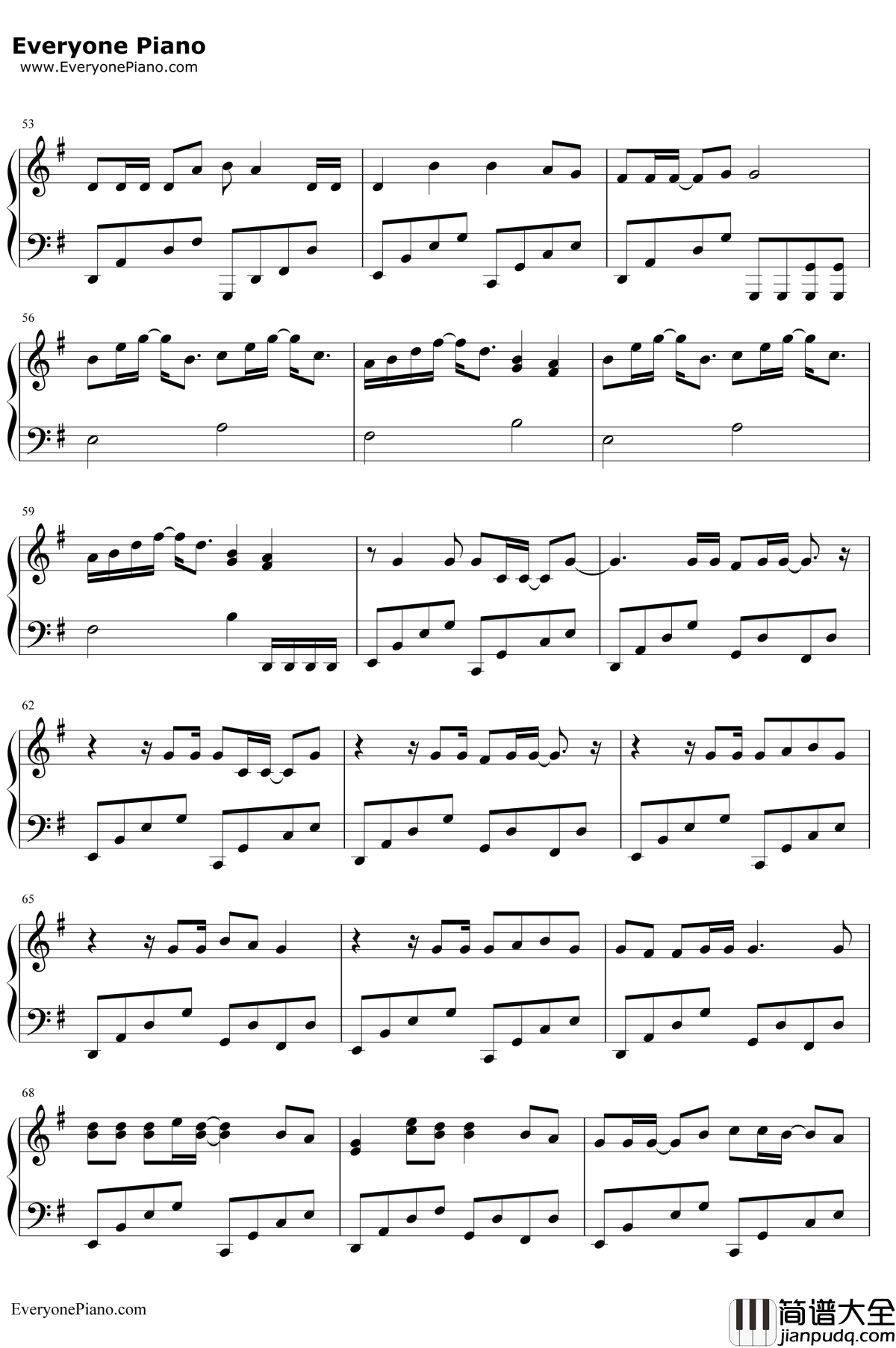 爱得更多…钢琴谱__西野加奈