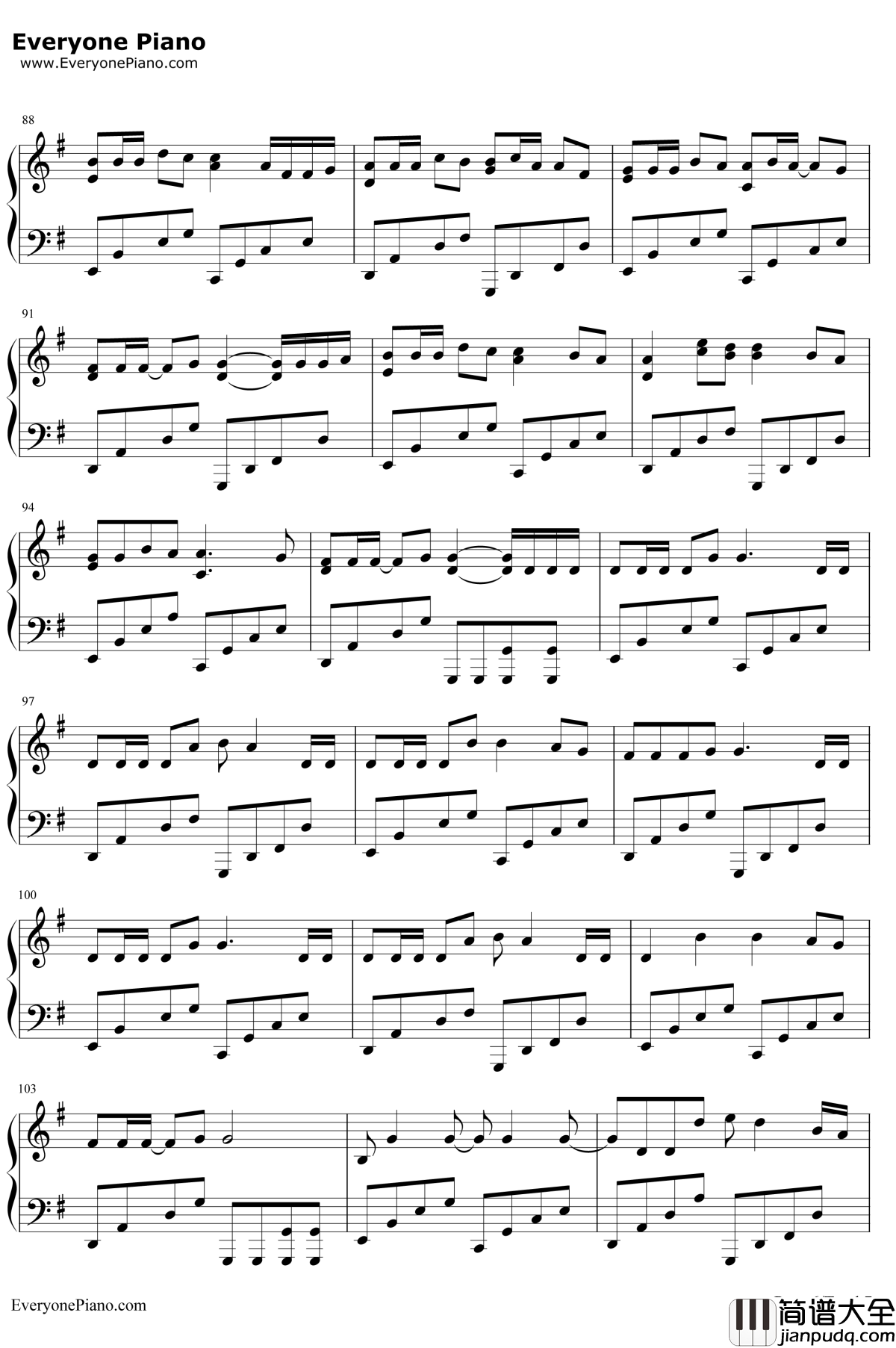 爱得更多…钢琴谱__西野加奈