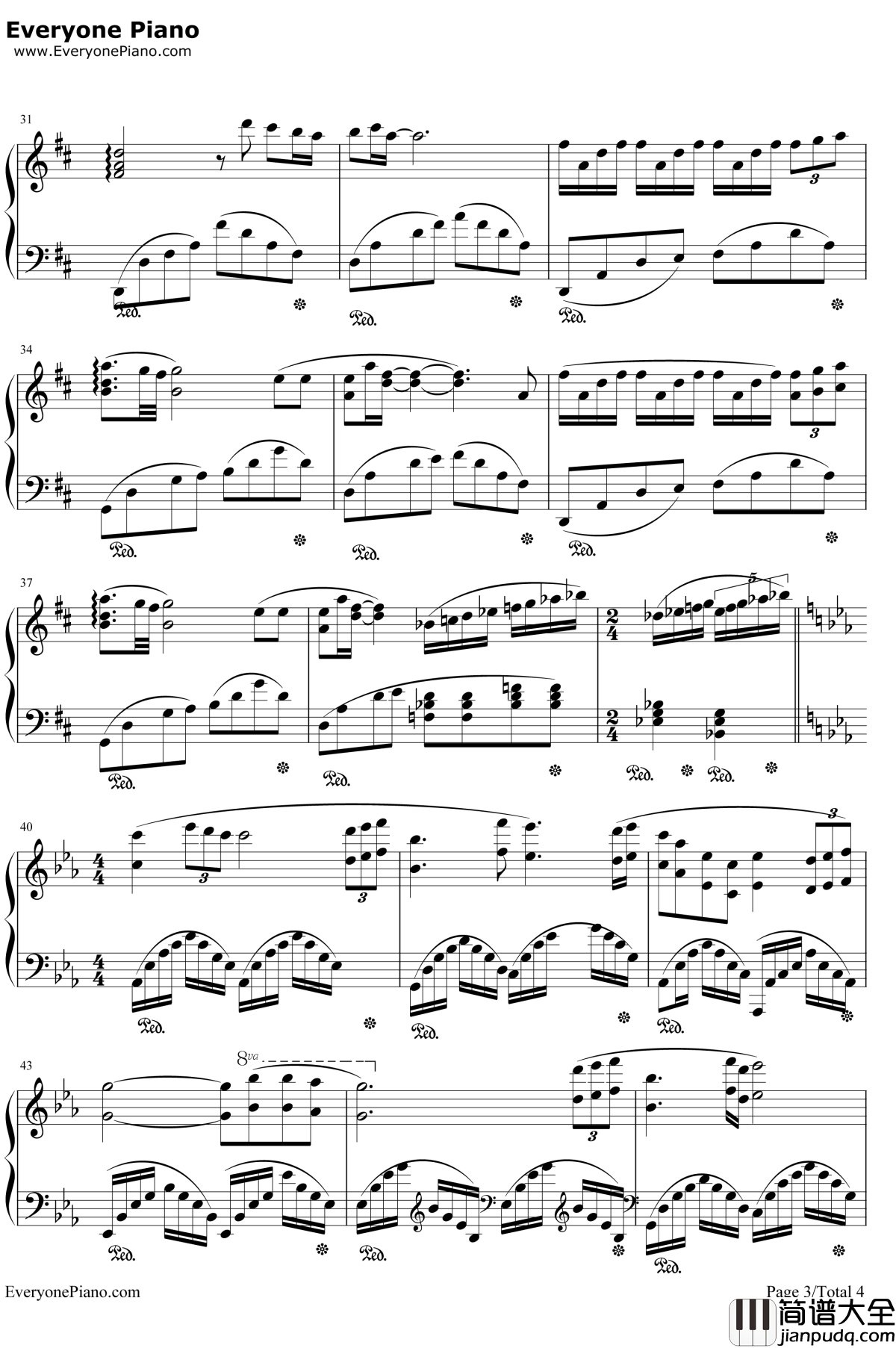 无尽的爱钢琴谱__班得瑞