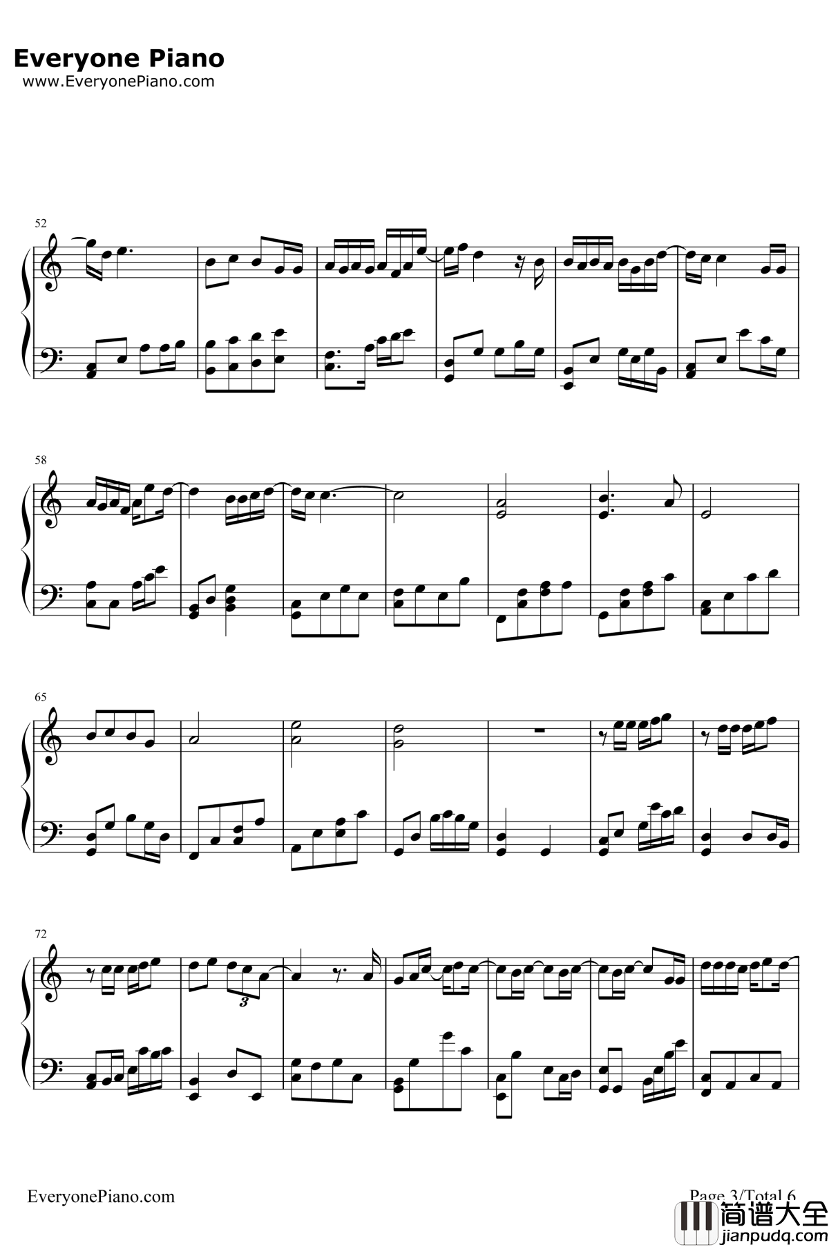 绅士钢琴谱_薛之谦_完整版