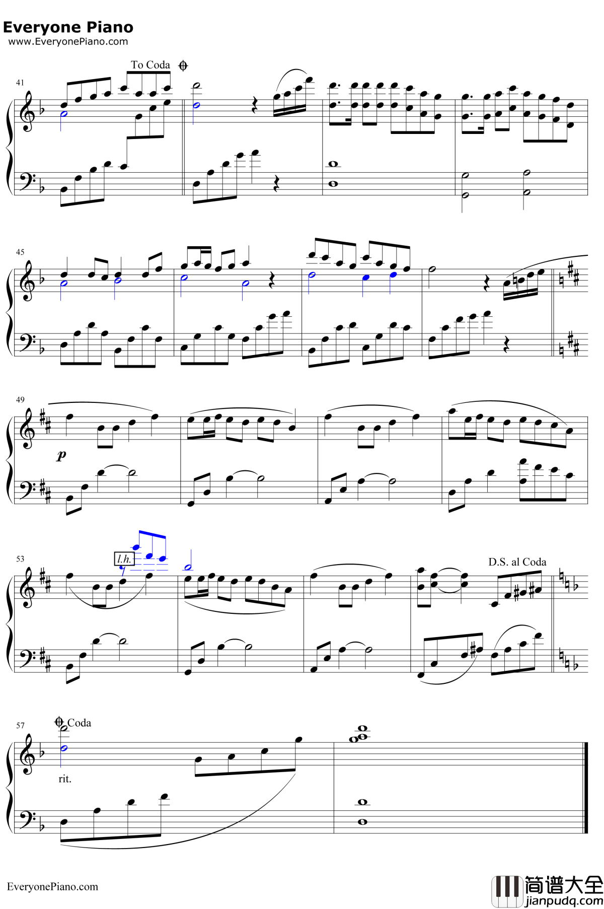 最炫民族风钢琴谱__凤凰传奇