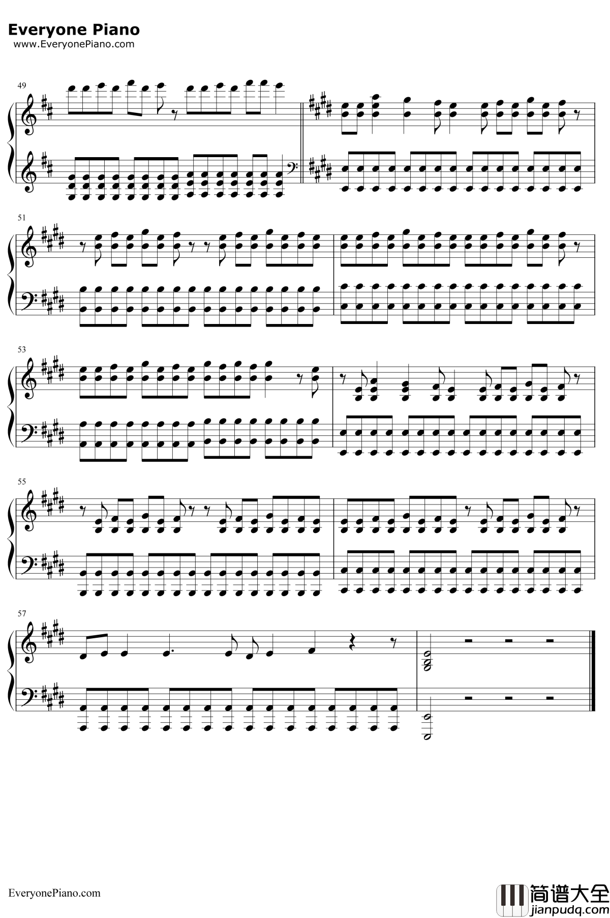 Love_Story钢琴谱_TaylorSwift_爱的故事