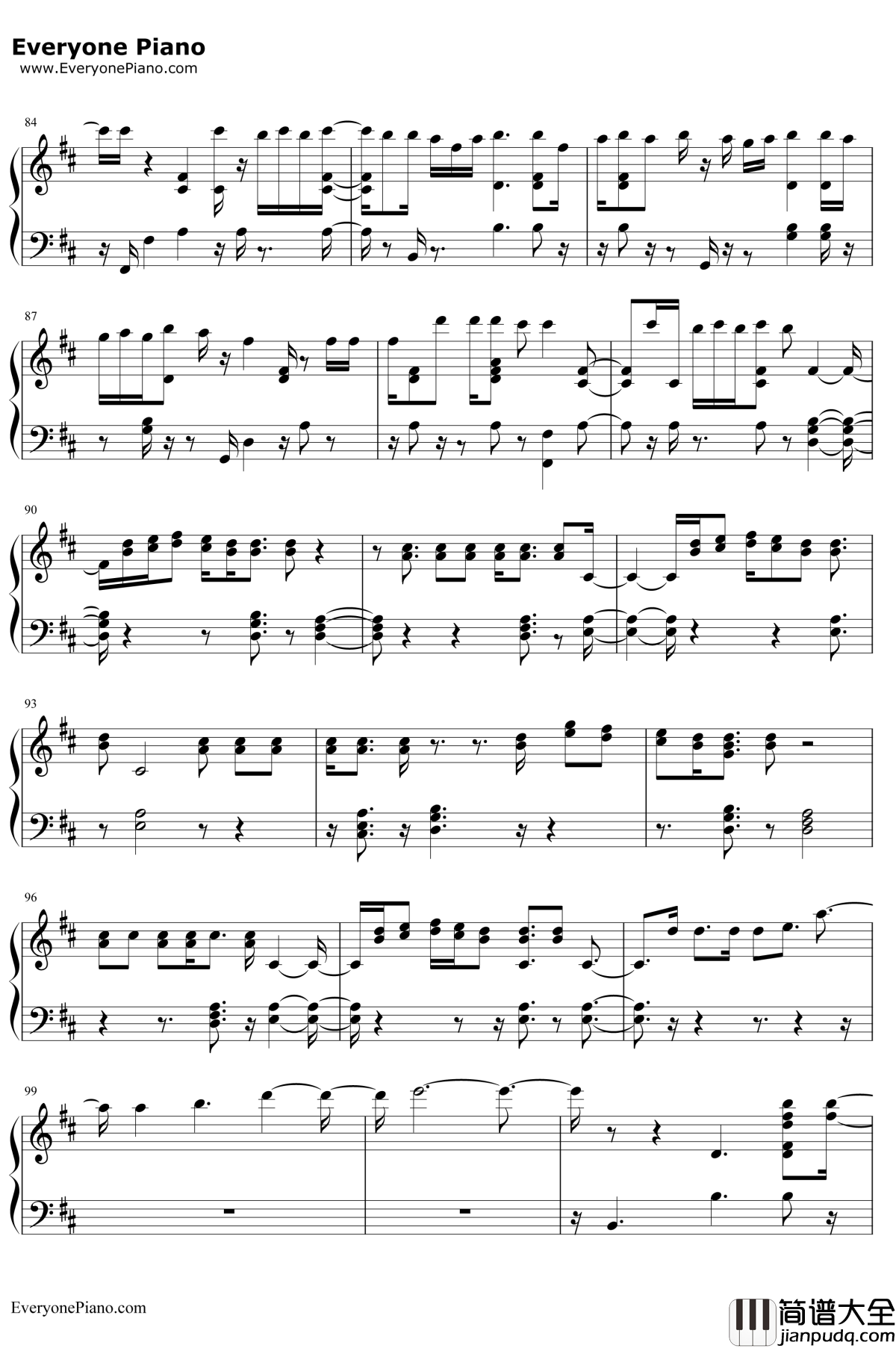 Dusk_Till_Dawn钢琴谱_ZAYNSia