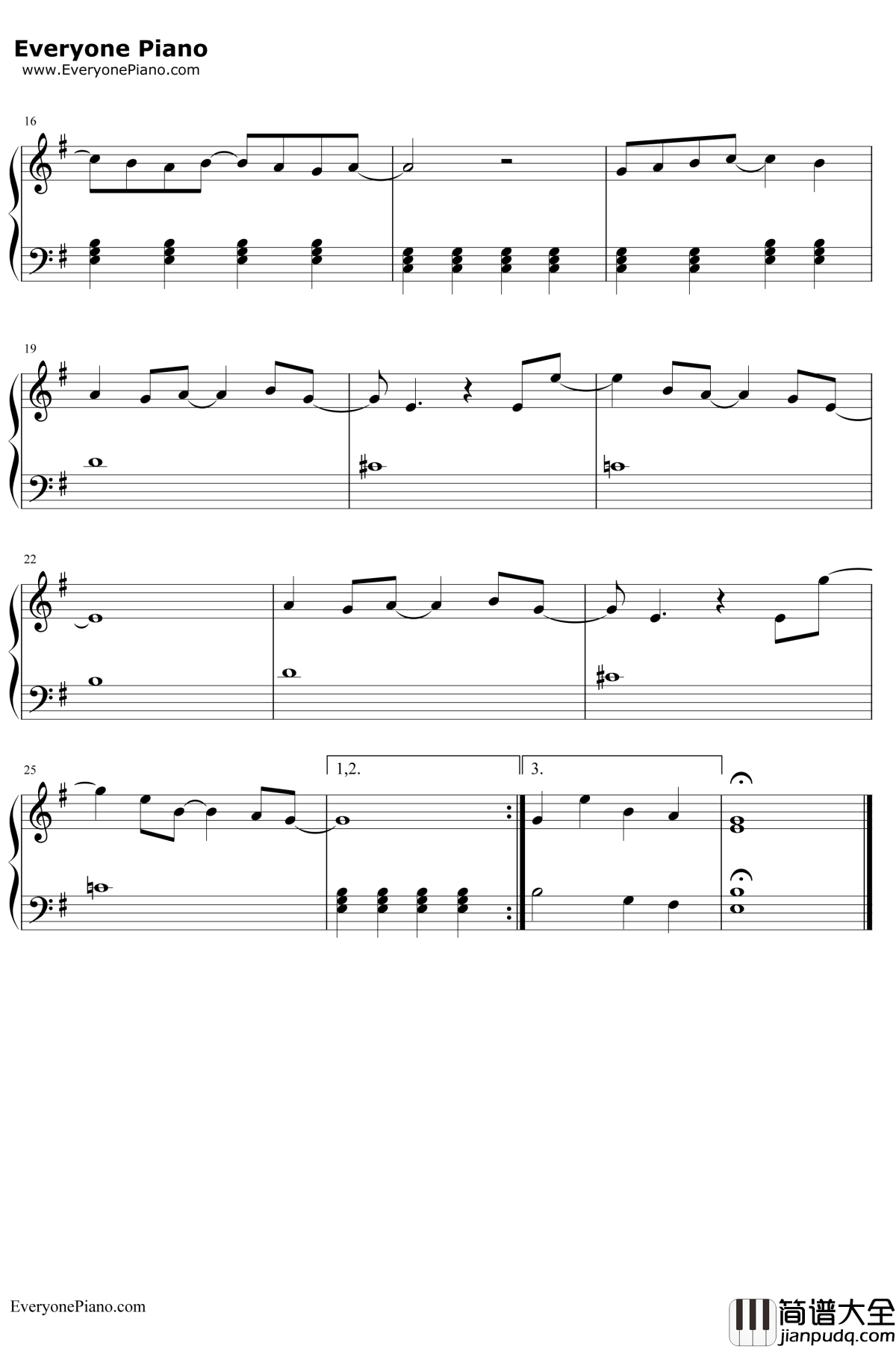 Eleanor_Rigby钢琴谱_TheBeatles