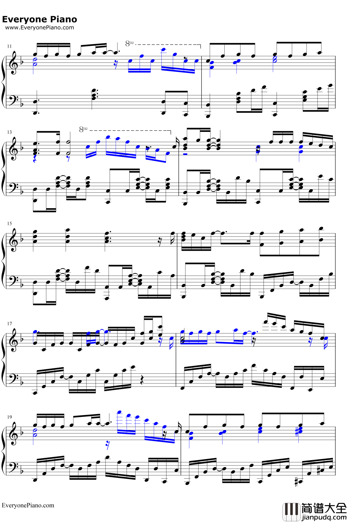 初嵐钢琴谱_初音未来