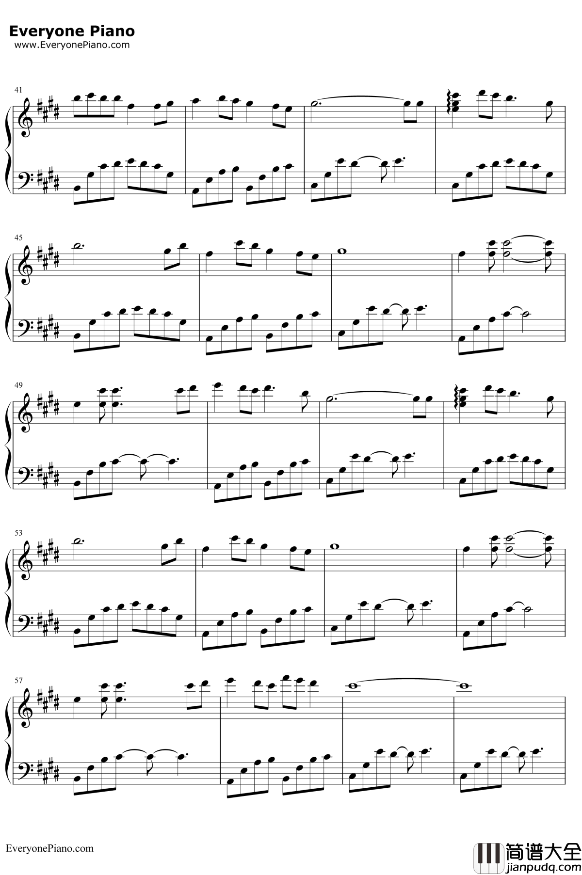 蝶恋钢琴谱_林坤信_仙剑奇侠传游戏配乐