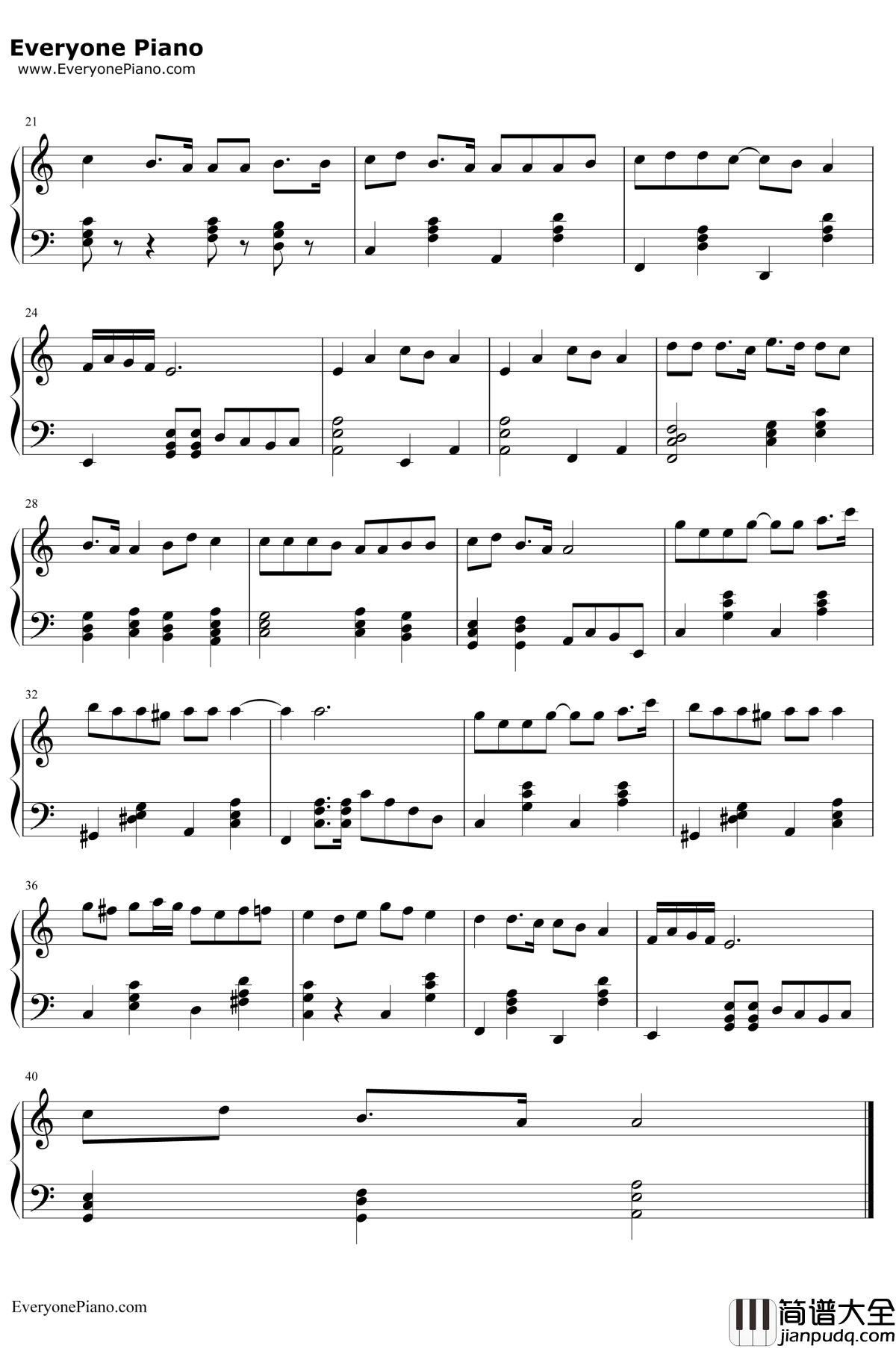 丽达之歌钢琴谱_桑凯尔·扎伊吉尚_流浪者插曲