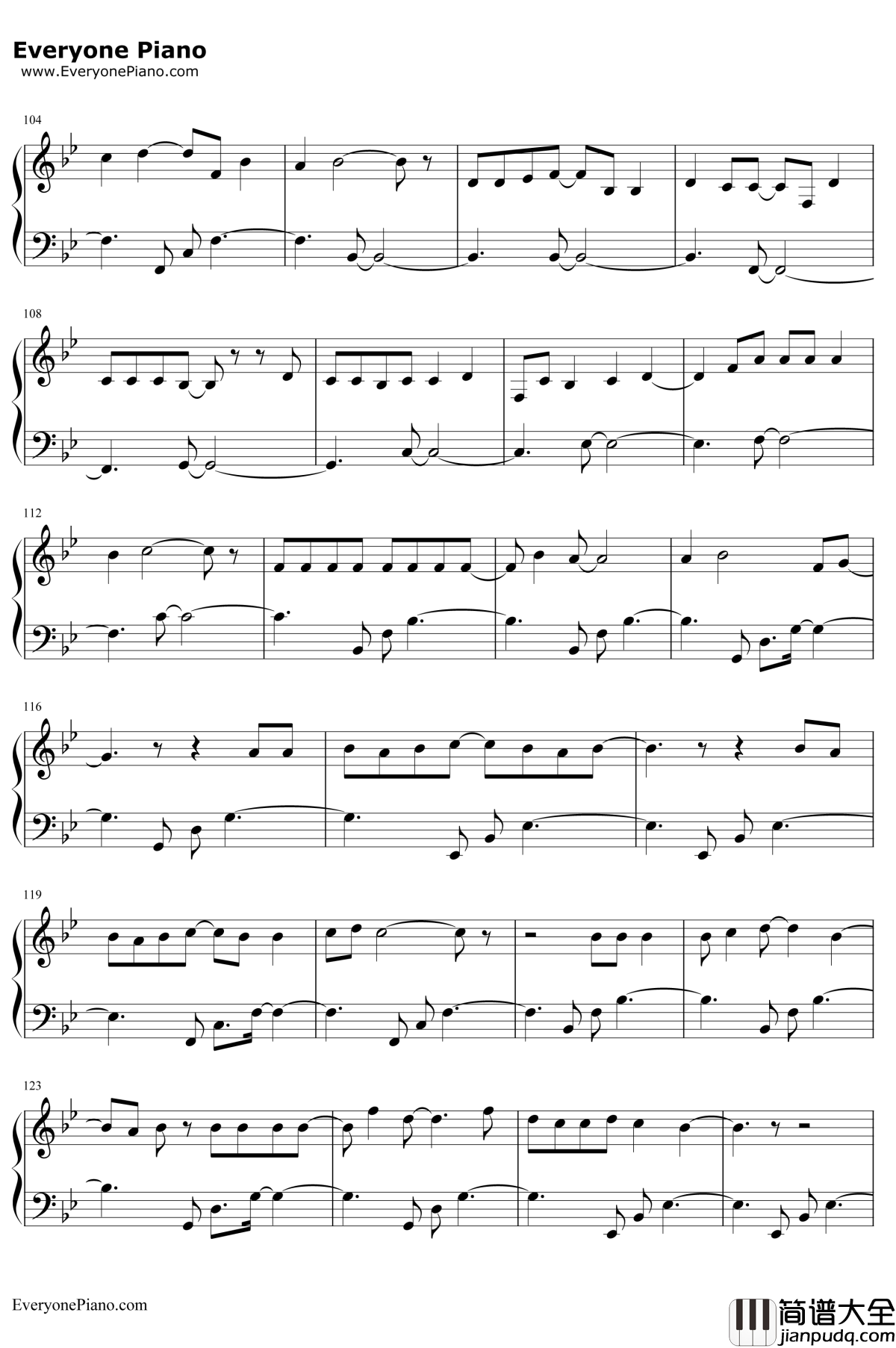 漂亮面对钢琴谱__洛天依