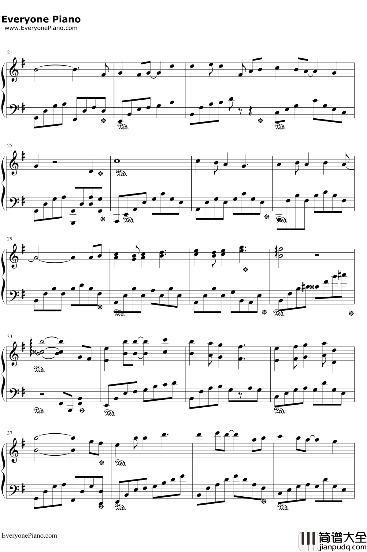 我们的纪念钢琴谱_李雅微__放羊的星星_插曲