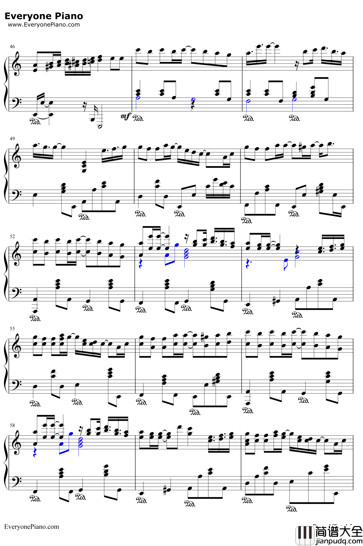 飘雪钢琴谱_韩雪_雪之花_对不起我爱你主题曲