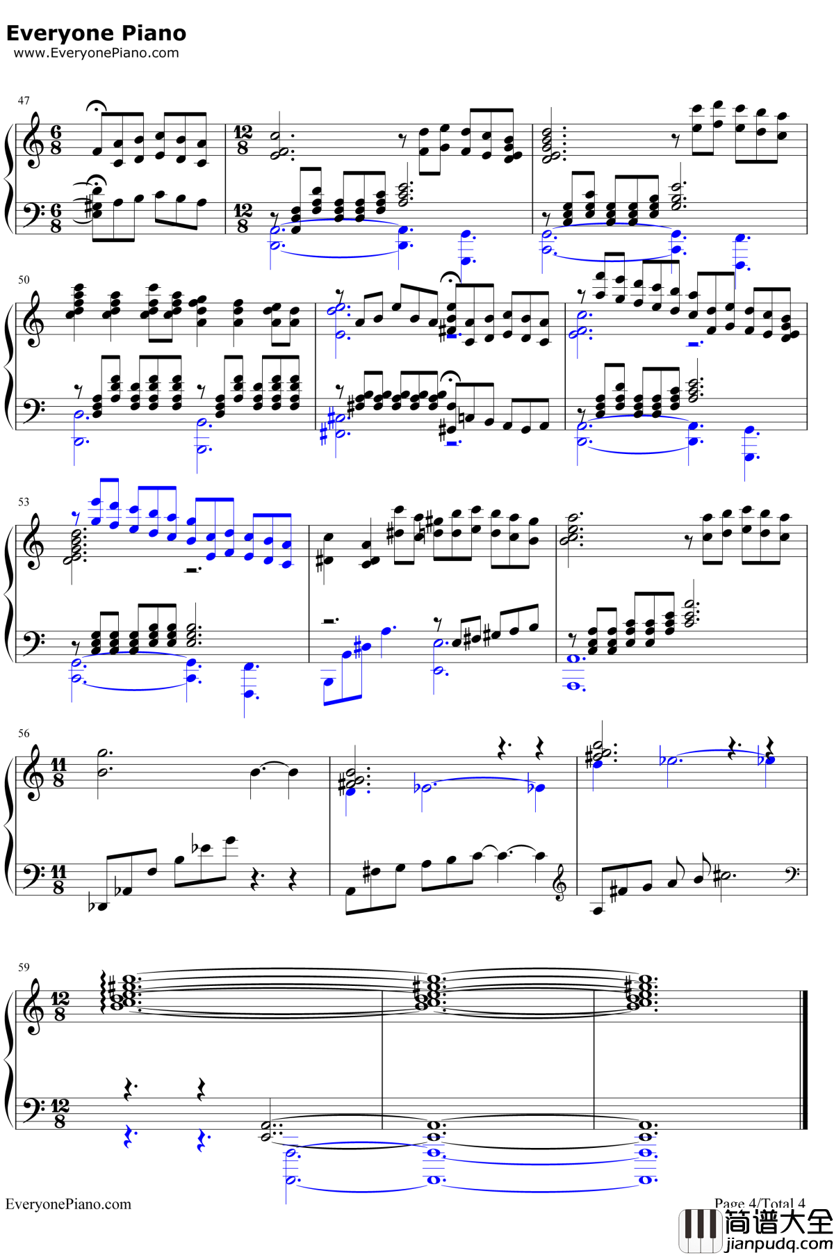 Impossible_Dream钢琴谱__久石让