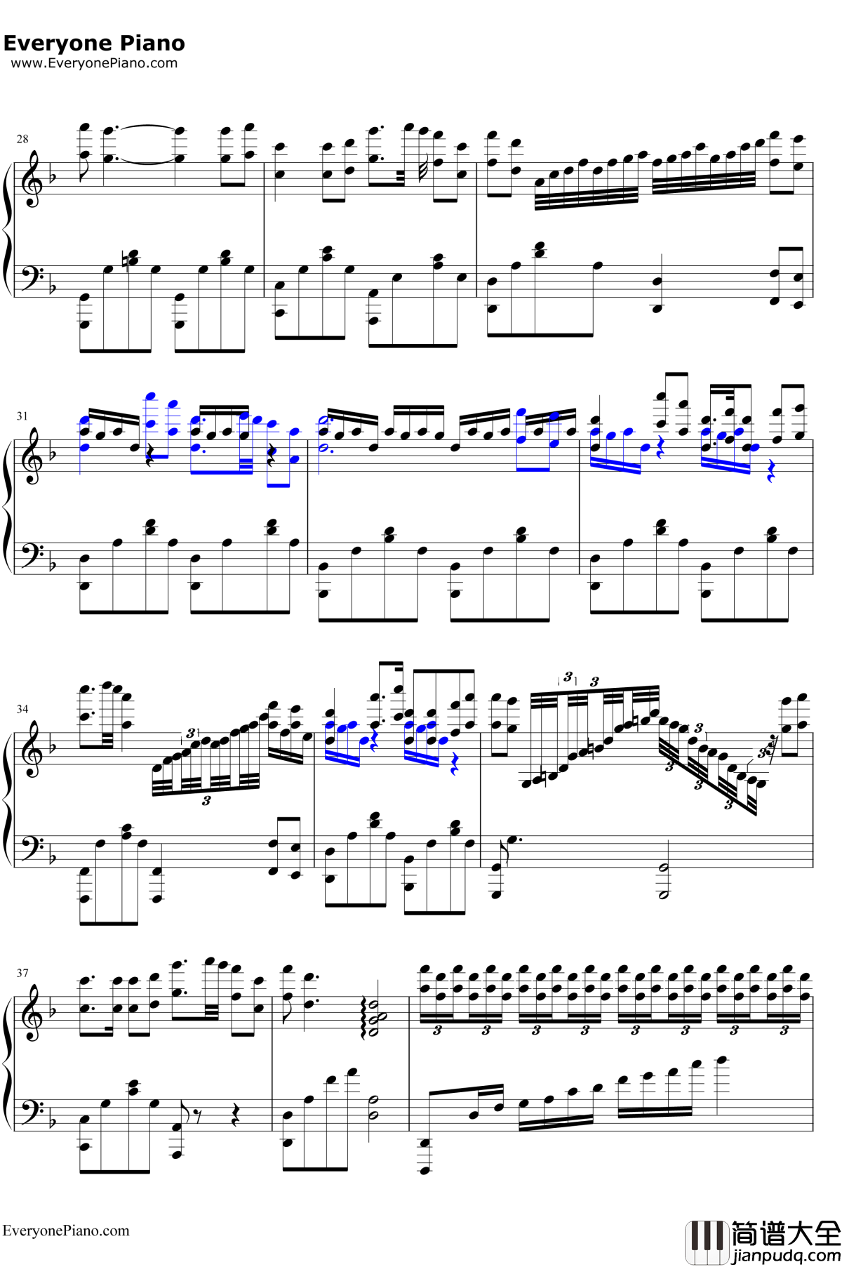 嫦娥钢琴谱__李玉刚