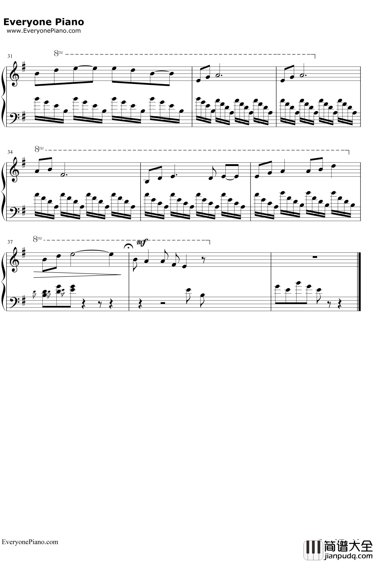 为了谁钢琴谱__祖海