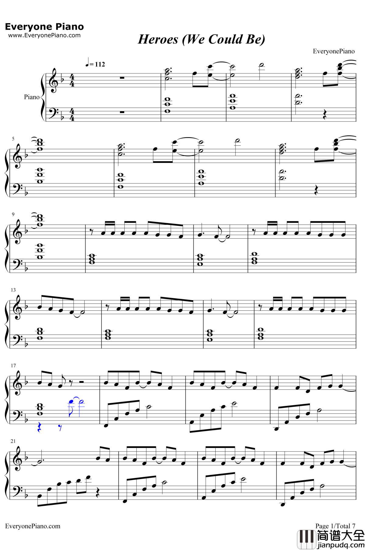 Heroes(WeCouldBe)钢琴谱_Alessoft.ToveLo