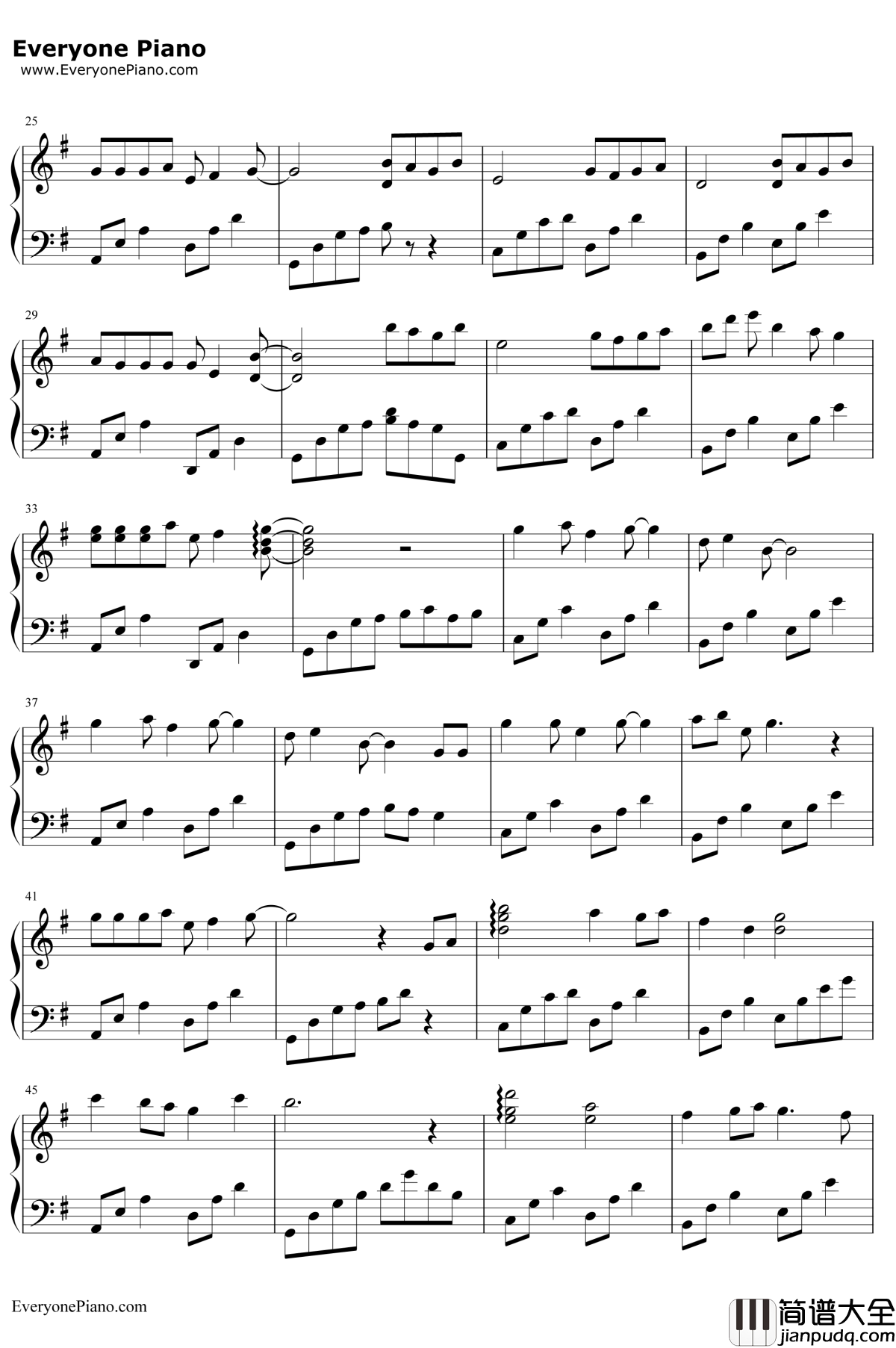 二零三钢琴谱_毛不易