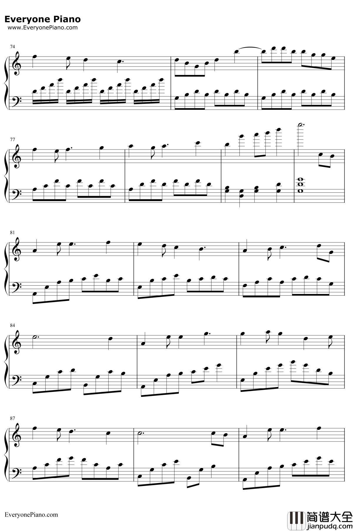 我们的纪念钢琴谱__李雅微