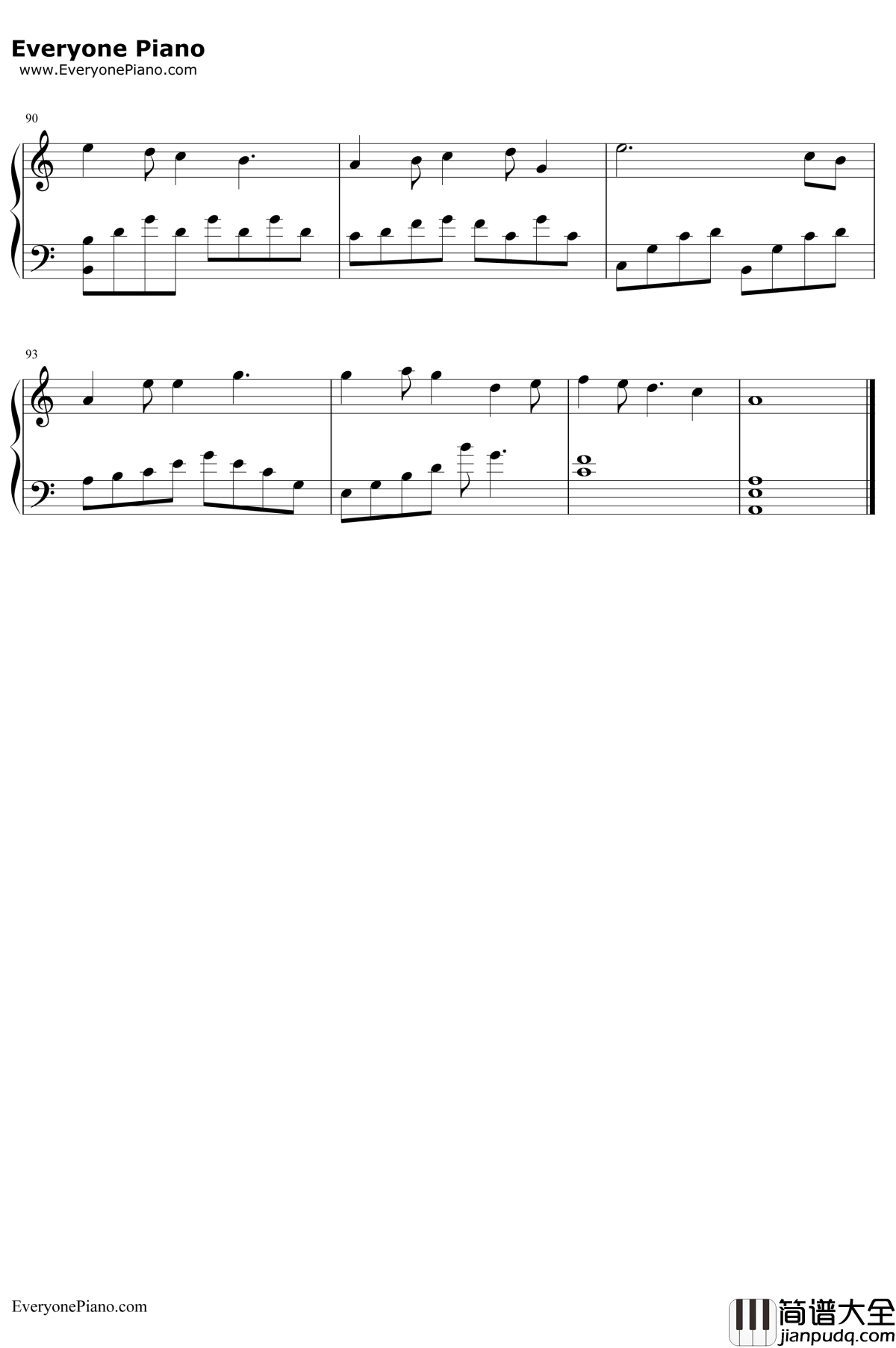 我们的纪念钢琴谱__李雅微