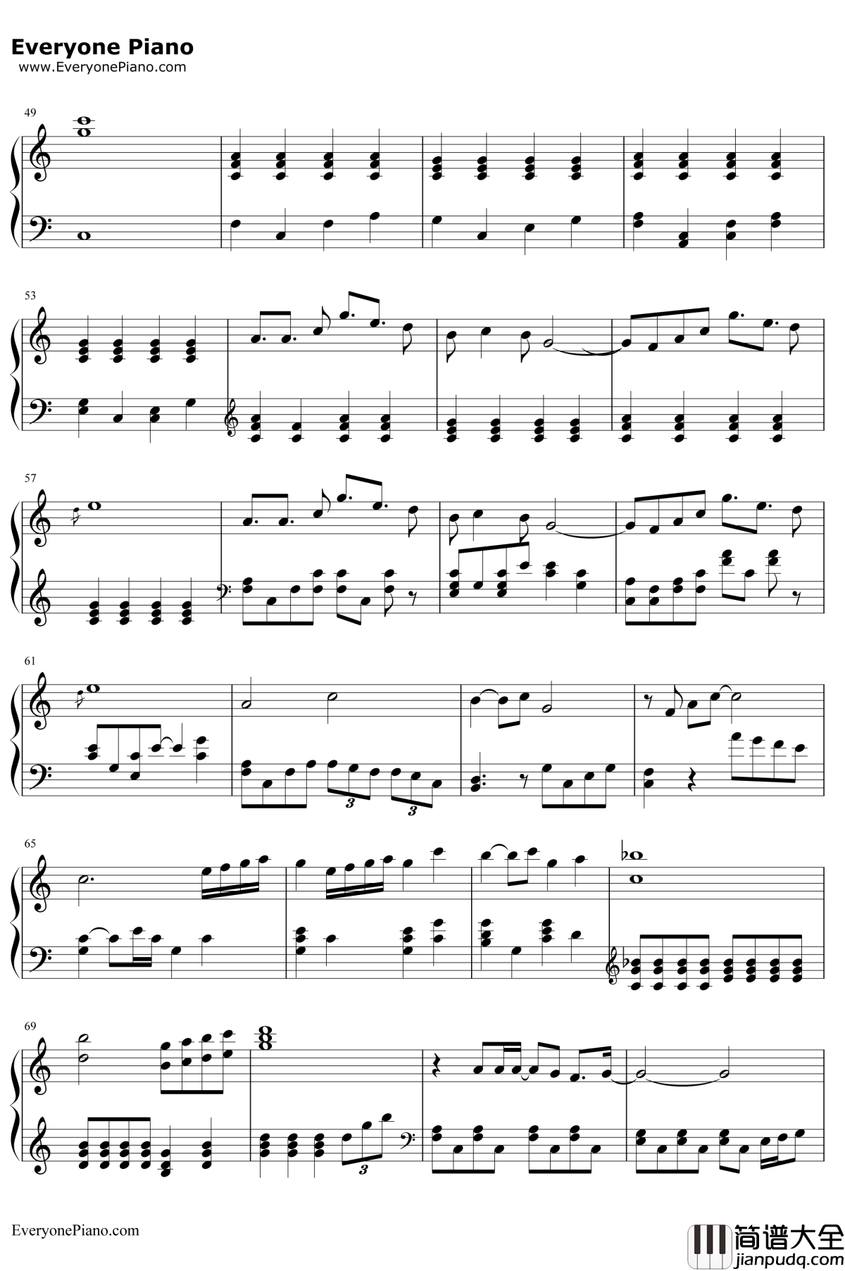 相信钢琴谱__苏打绿