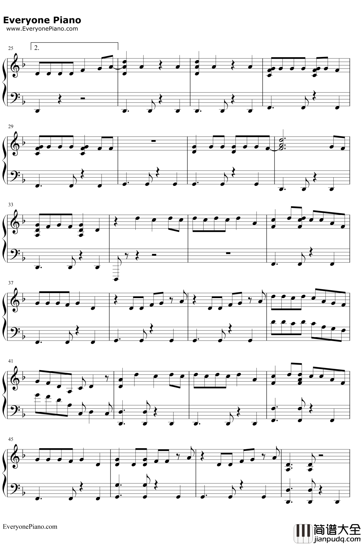 Feel_It_Still钢琴谱_Portugal.TheMan