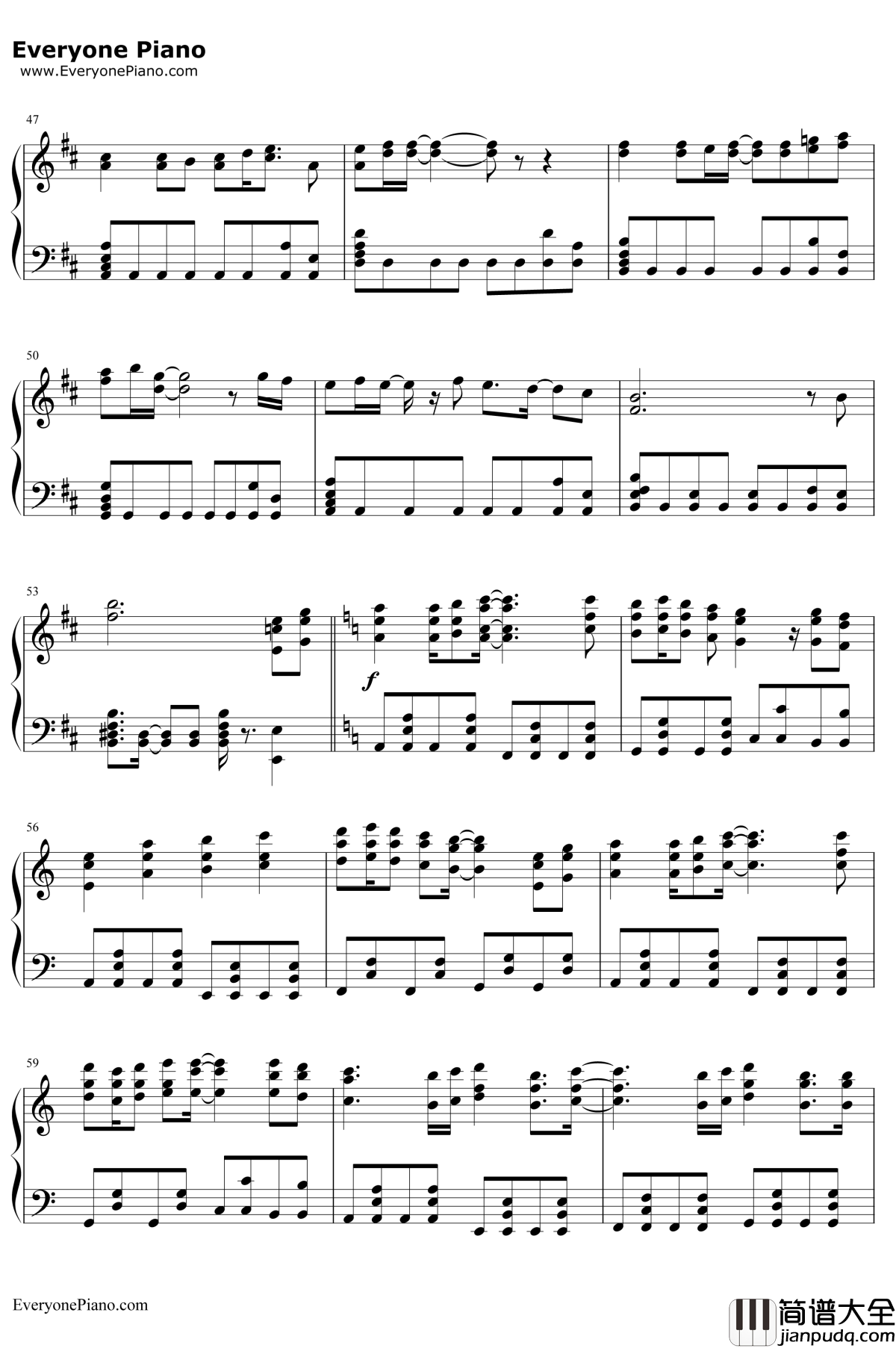 Hesitation_Snow钢琴谱_fripSide_初雪樱主题曲