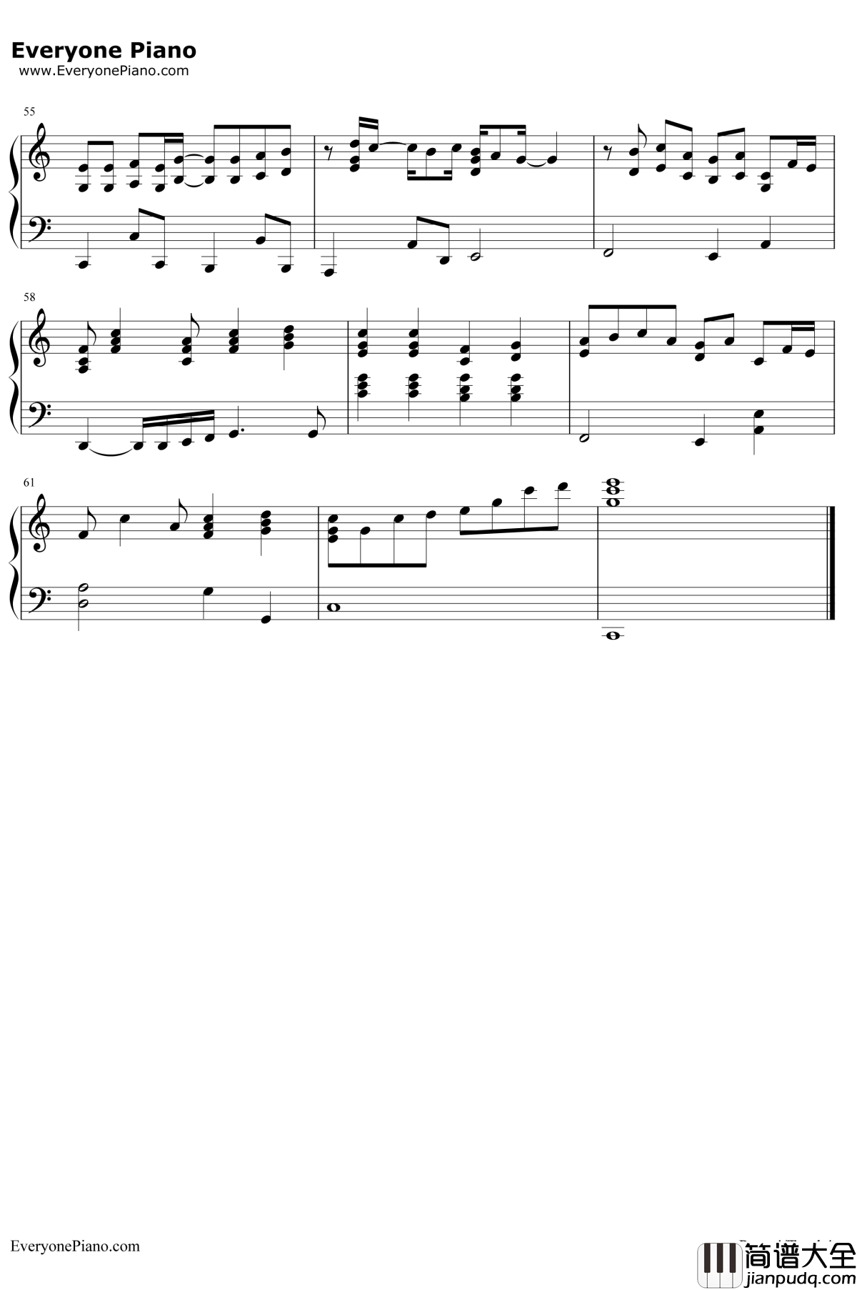 记得钢琴谱__张惠妹