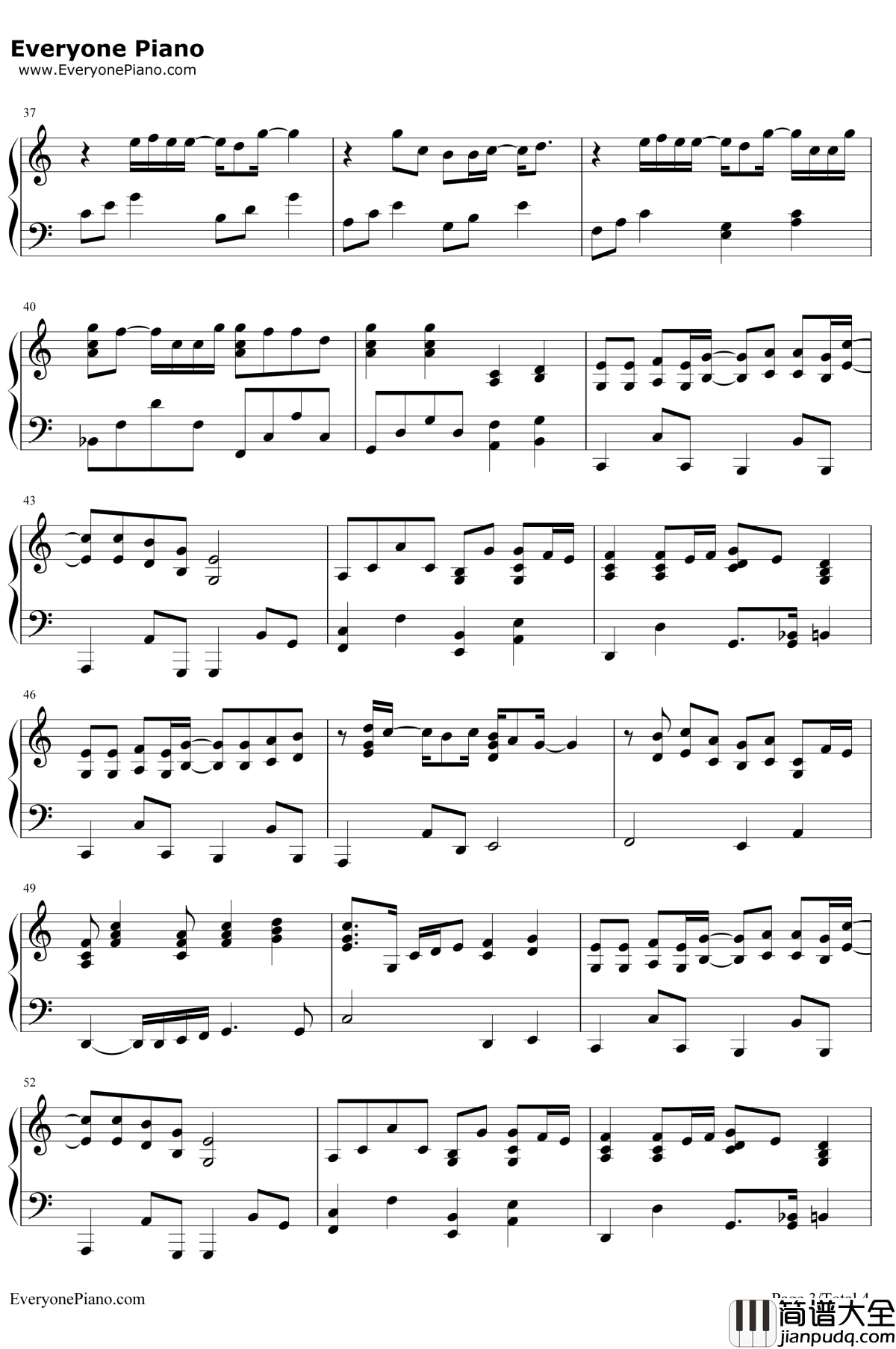 记得钢琴谱__张惠妹