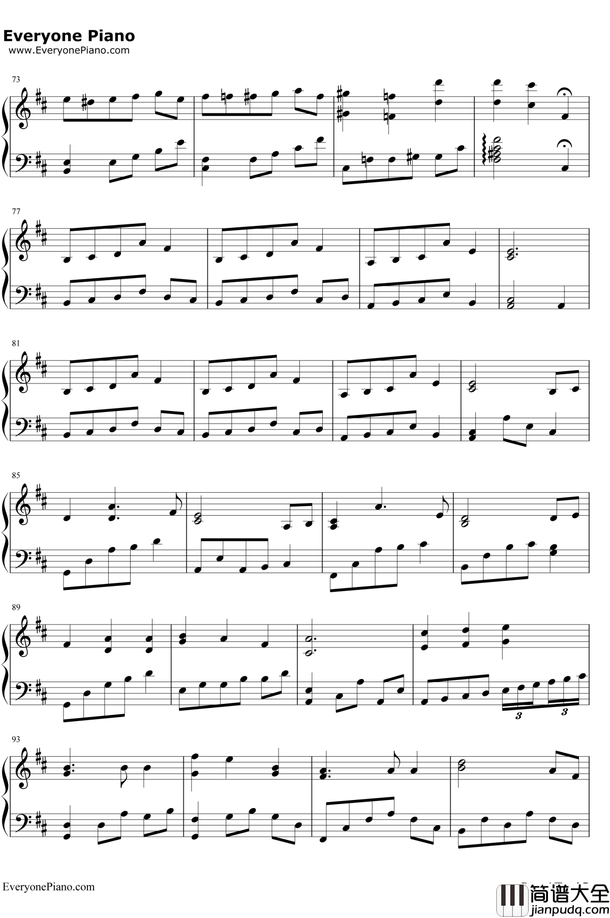 失忆蝴蝶钢琴谱__陈奕迅