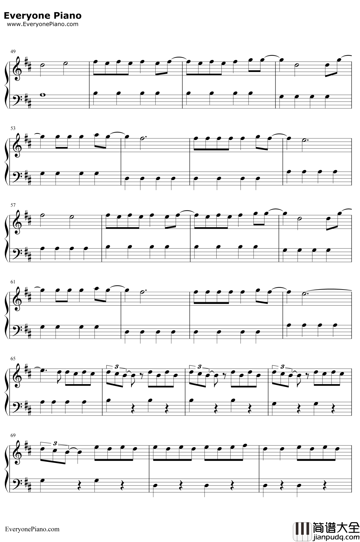 Despacito简单版钢琴谱__LuisFonsi