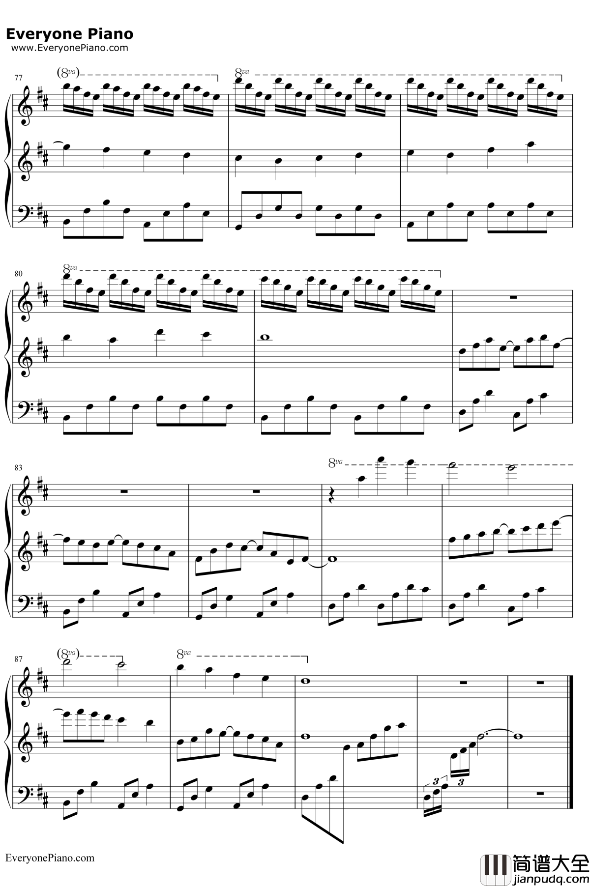 幻想世界钢琴谱__玖原イヅナ